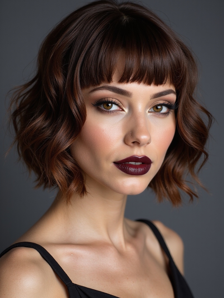 short bob with bangs