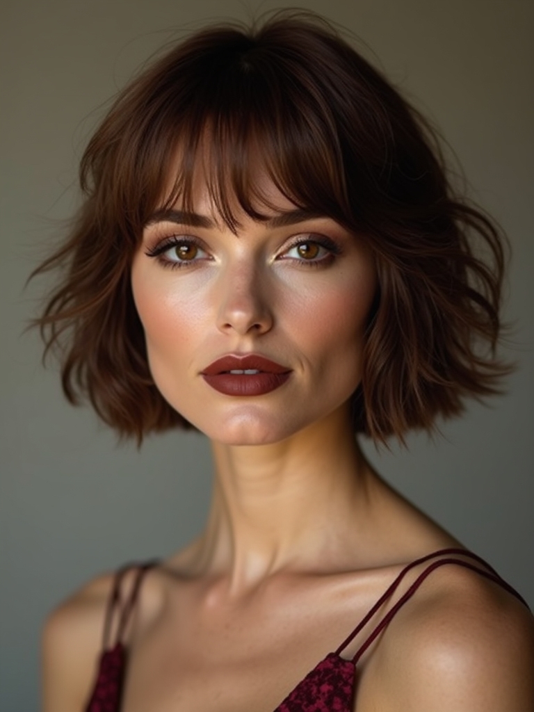 short bob with fringe