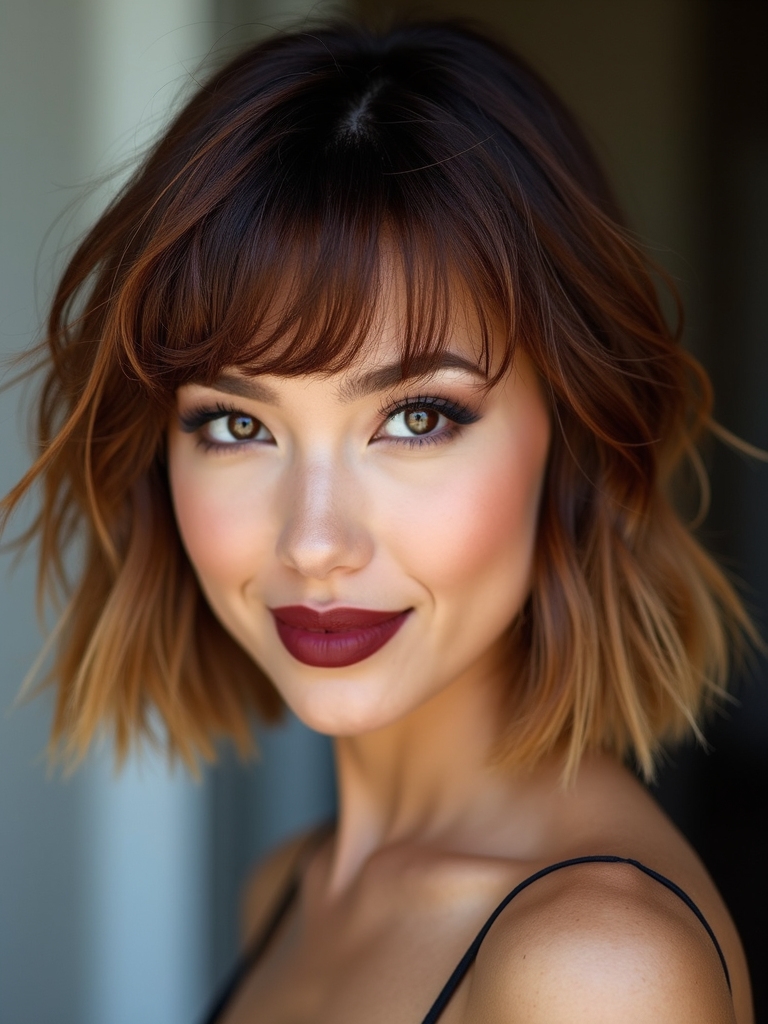 short choppy wisps framing