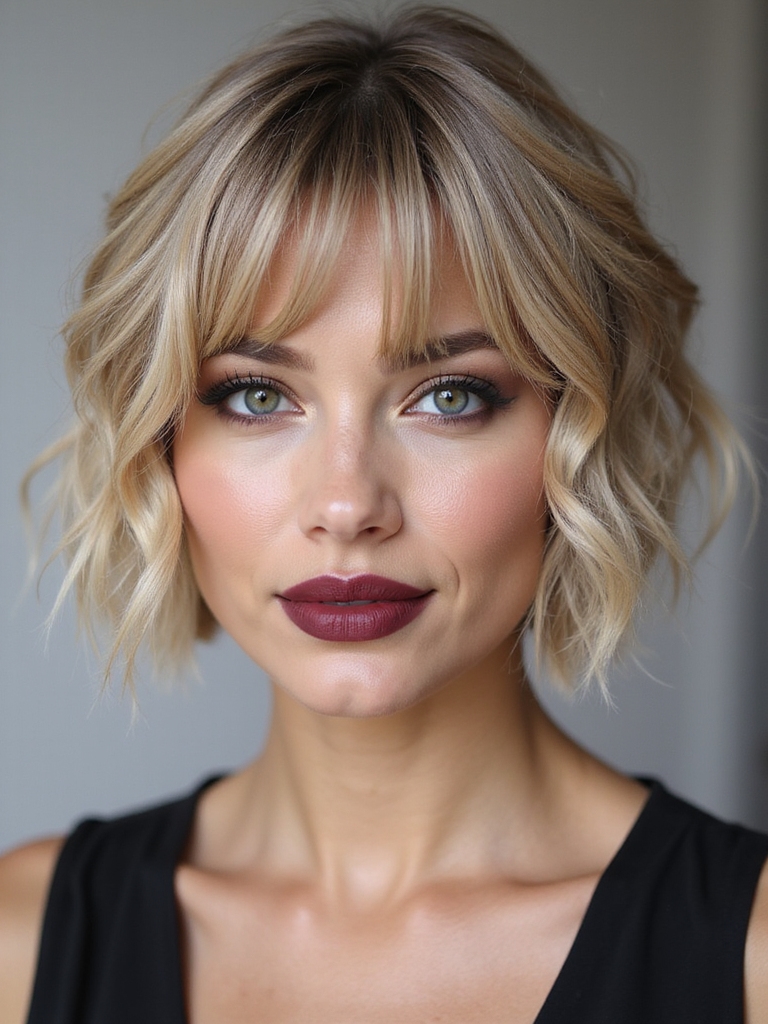 short choppy wispy bangs