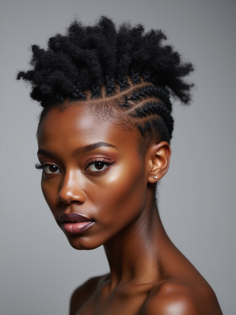 short pixie braided mohawk