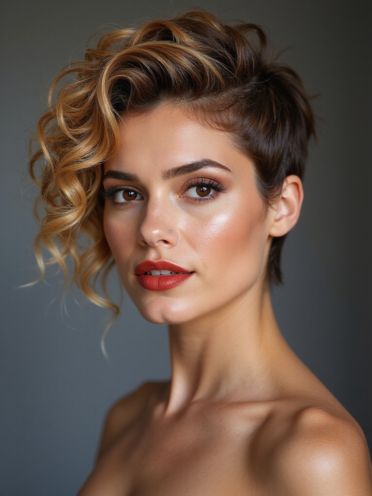 short pixie with fringe