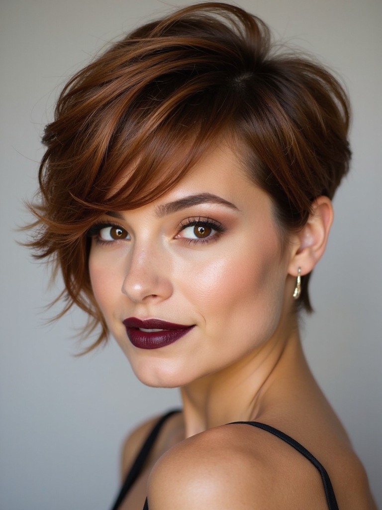 short razor cut wispy bangs