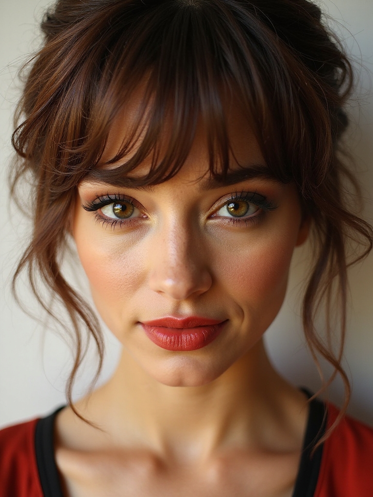 short wispy feathered fringe