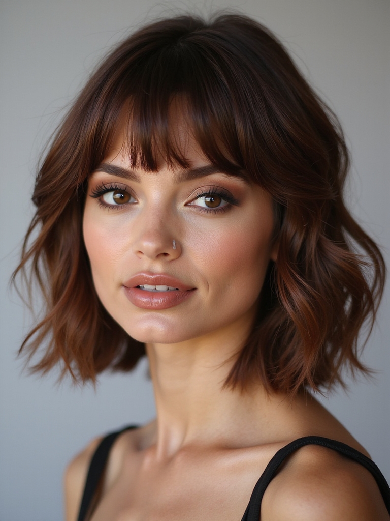 short wispy micro bangs