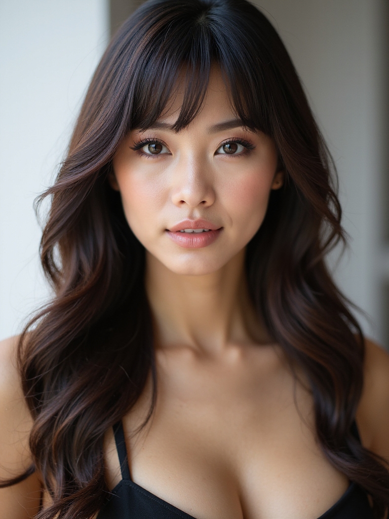 side bangs flatter asian hair