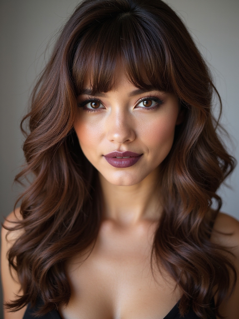 side framing layered sidebangs soften