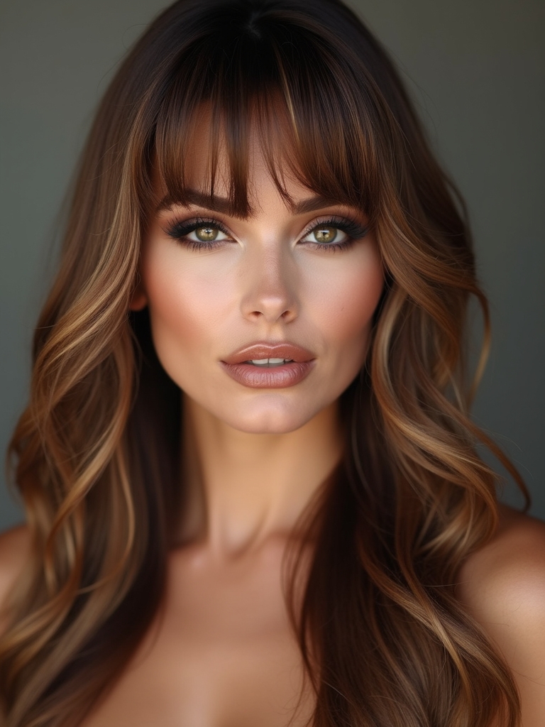 side part bangs for faces