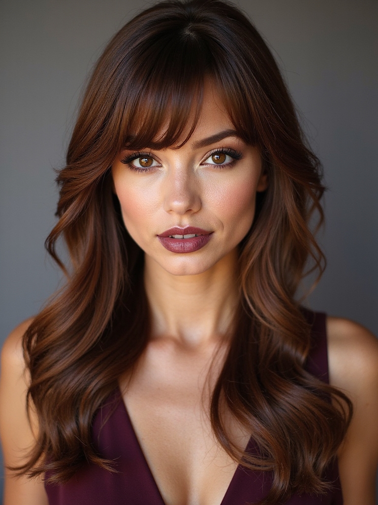 sleek chignon with wisps