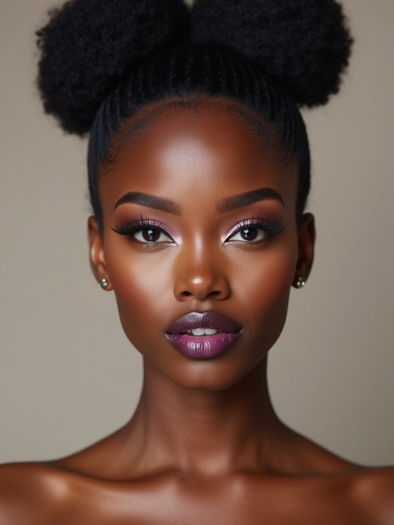 sleek edges dramatic puff