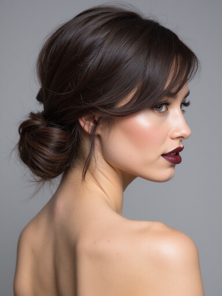sleek low twisted knot