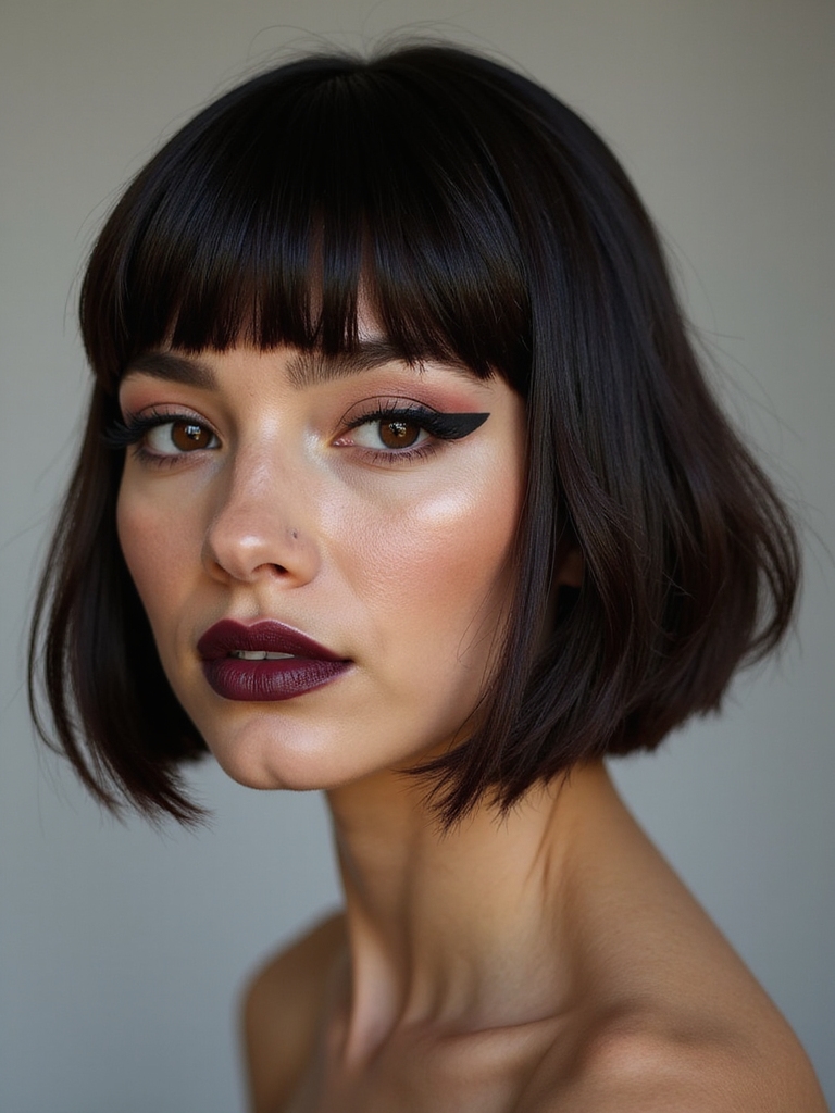 sleek polished french bob