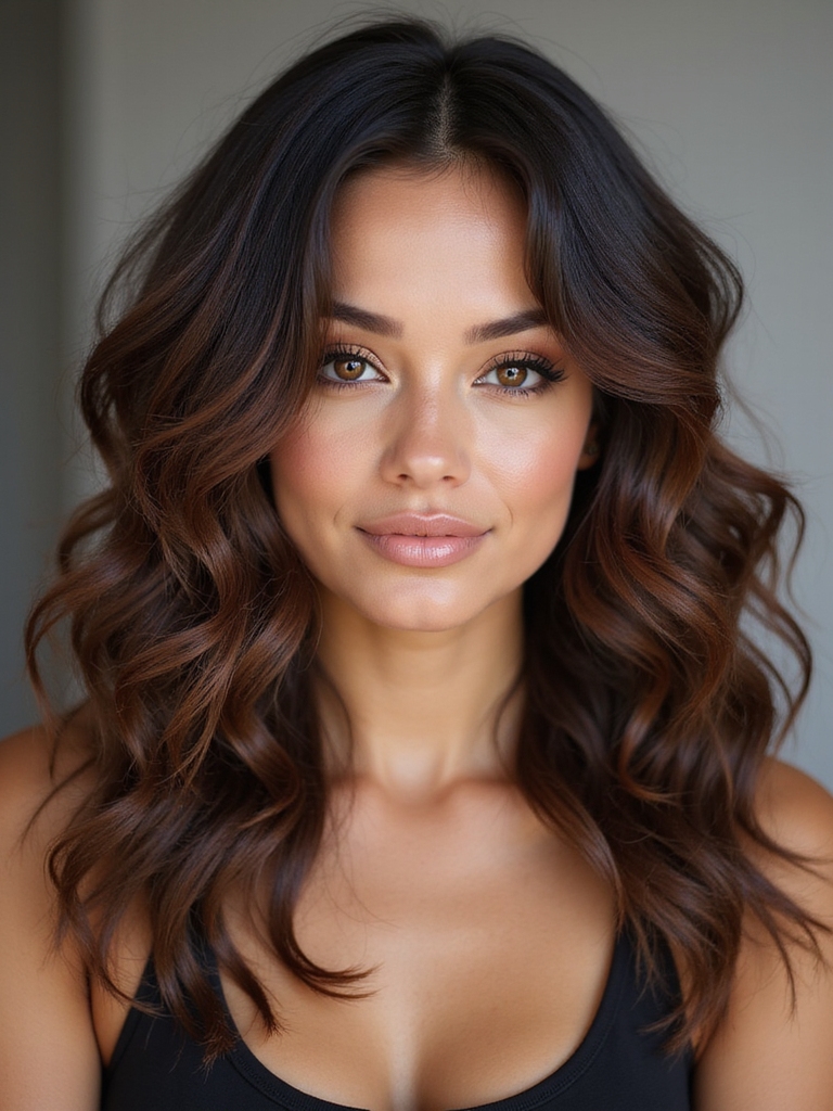 sleek roots defined curls