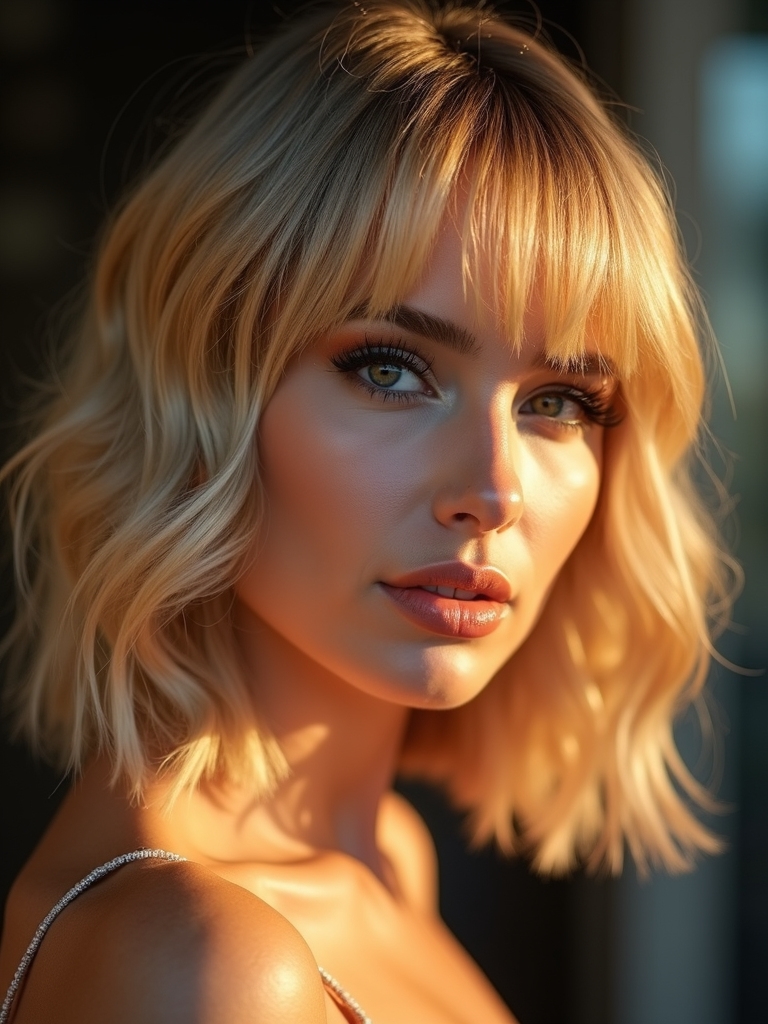 soft airy feathered micro fringe