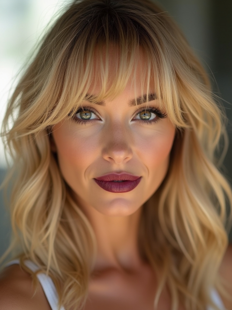 soft airy low maintenance bangs