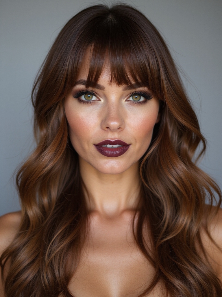 soft airy tapered forehead layers