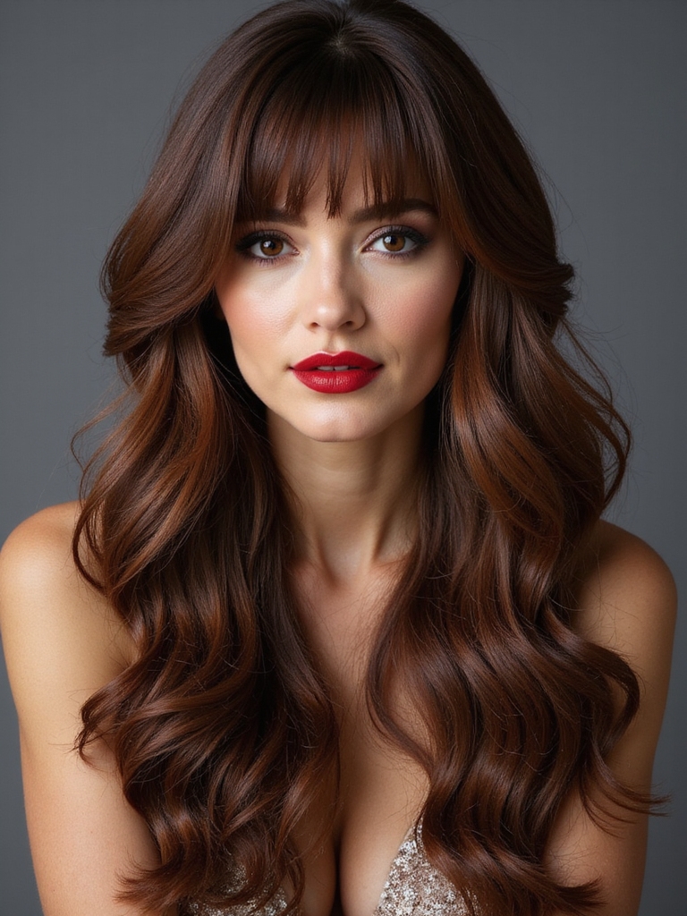 soft angled face framing fringe