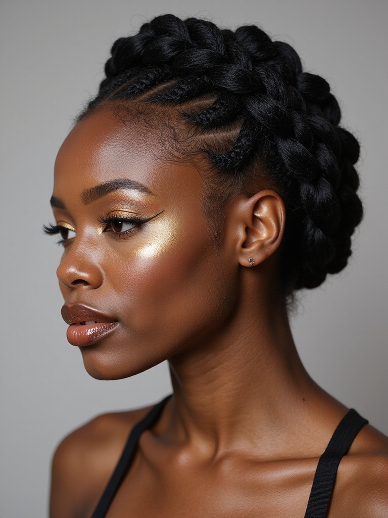soft braided halo crown