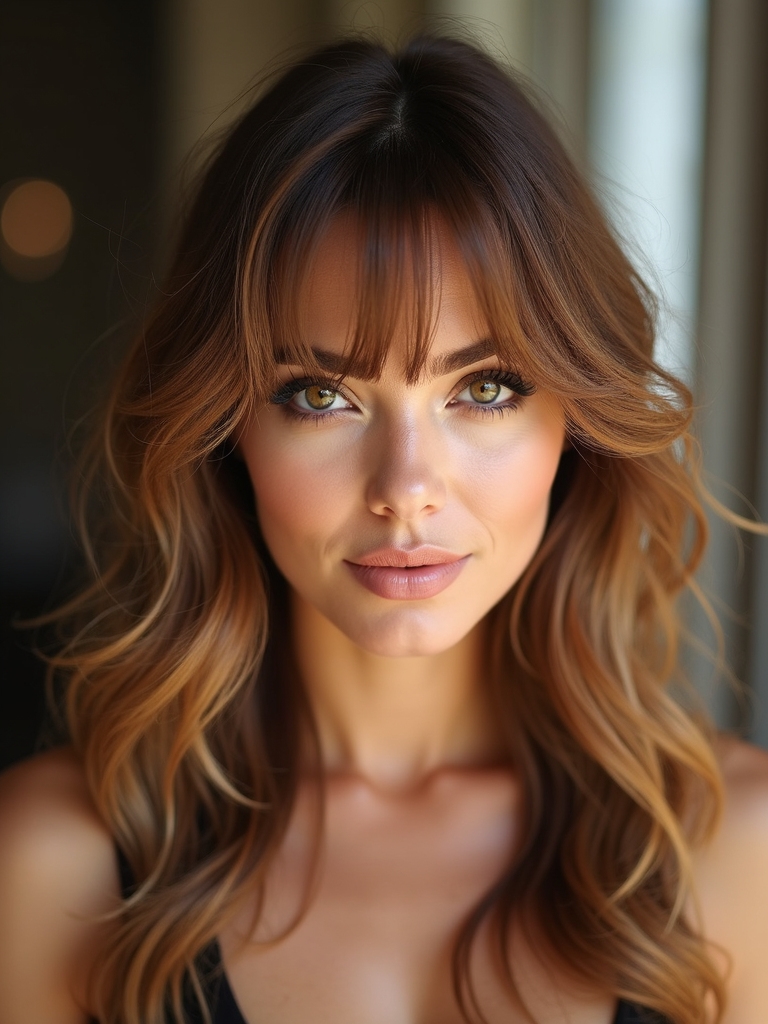 soft chin skimming wispy layers