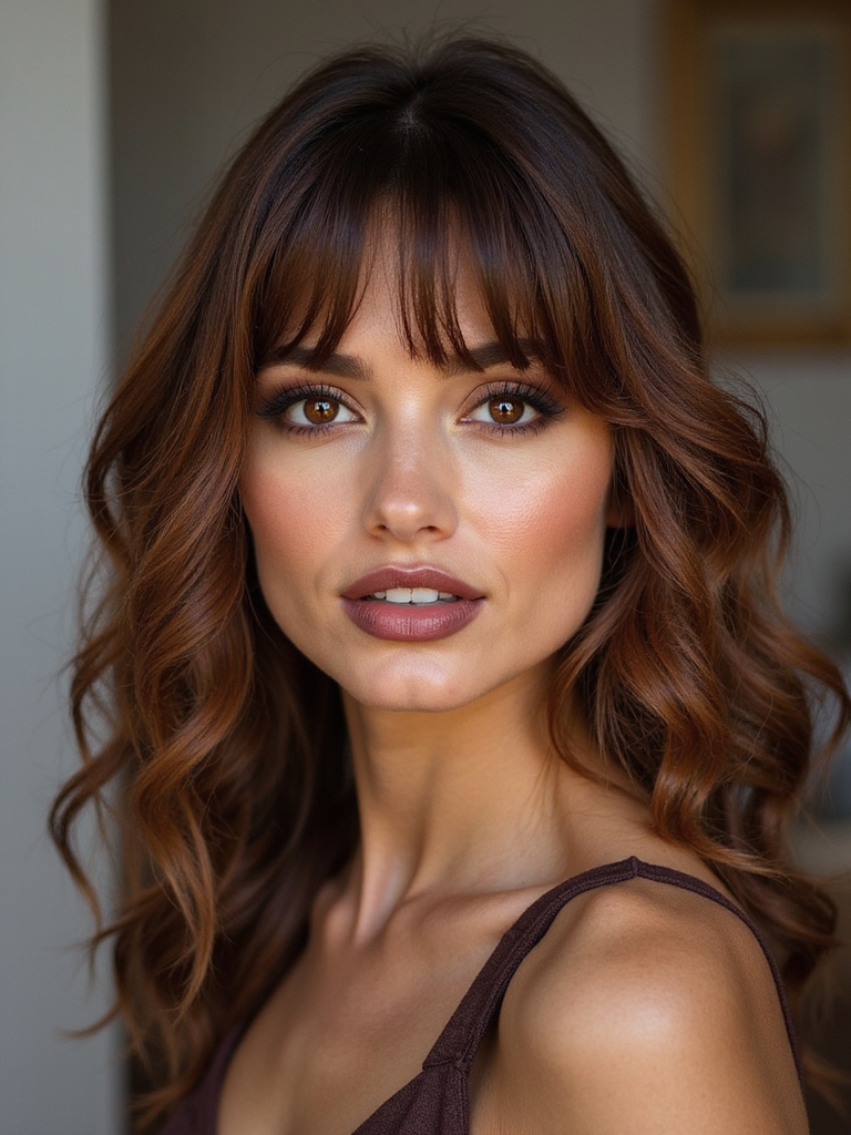 soft curtain fringe side bangs