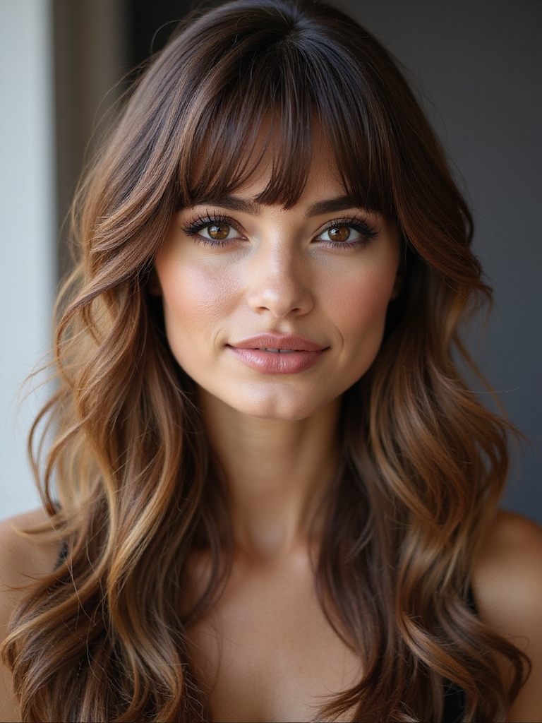 soft effortless face framing bangs