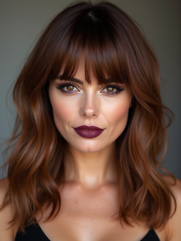 soft face framing color accents