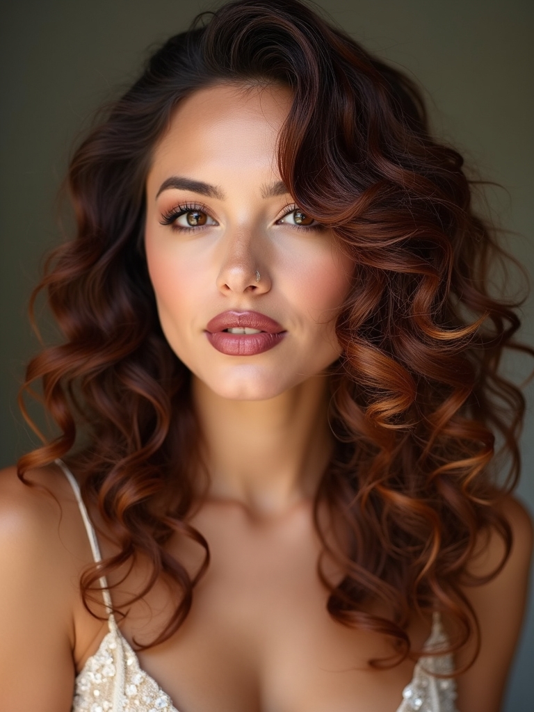 soft face framing corkscrew ringlets