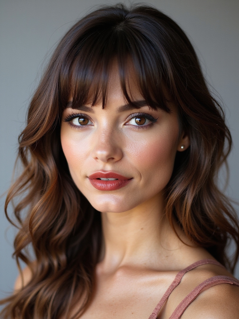 soft face framing feathered layers