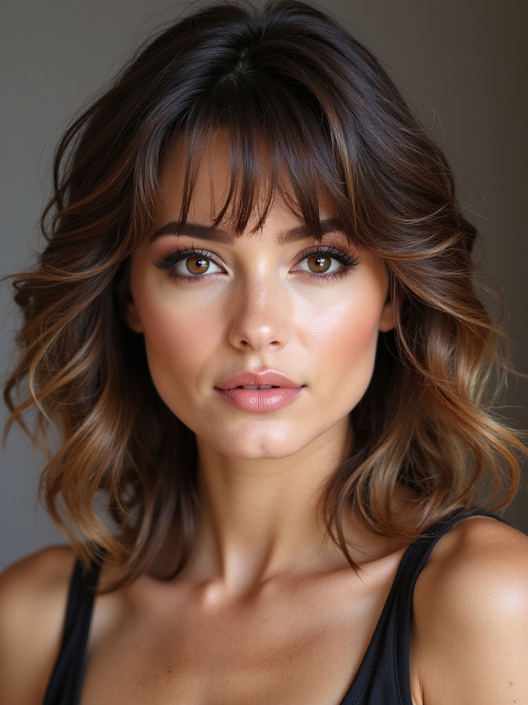 soft face framing layered movement