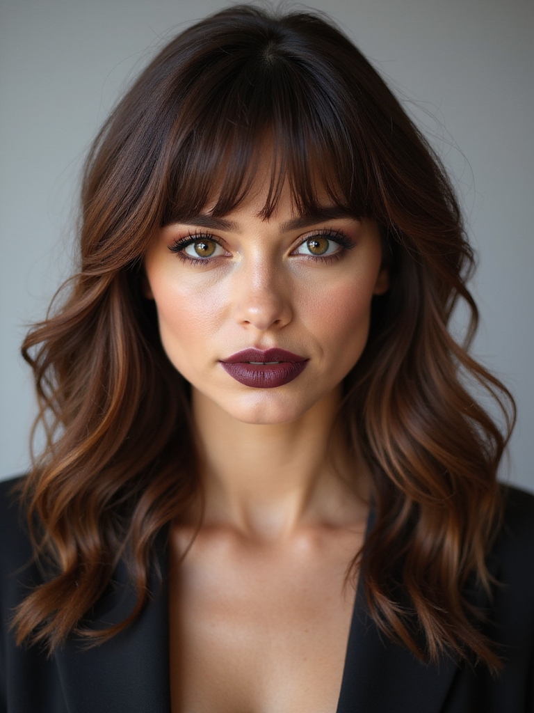soft face framing low commitment fringe