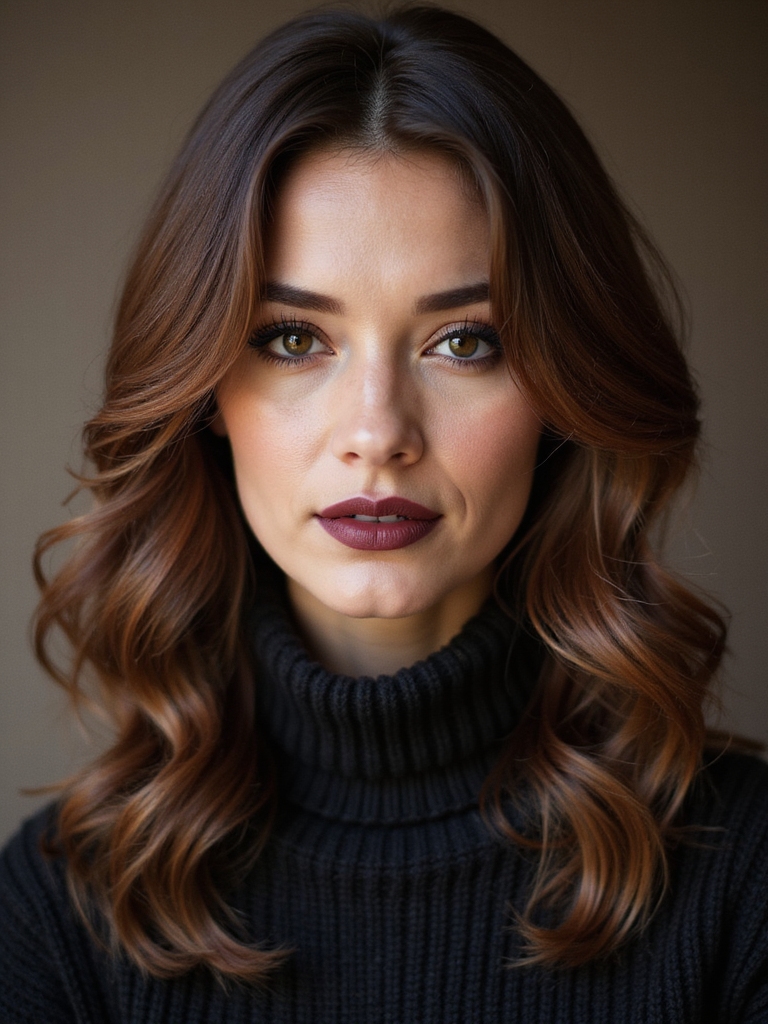 soft face framing ringlet styling