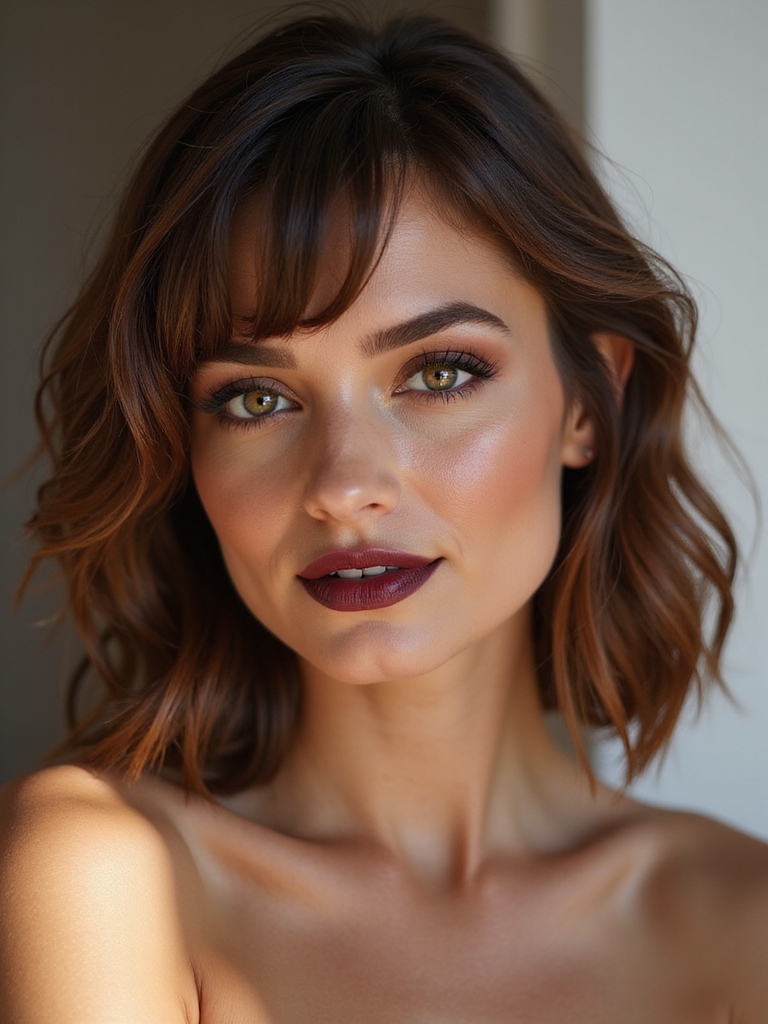 soft face framing side bangs