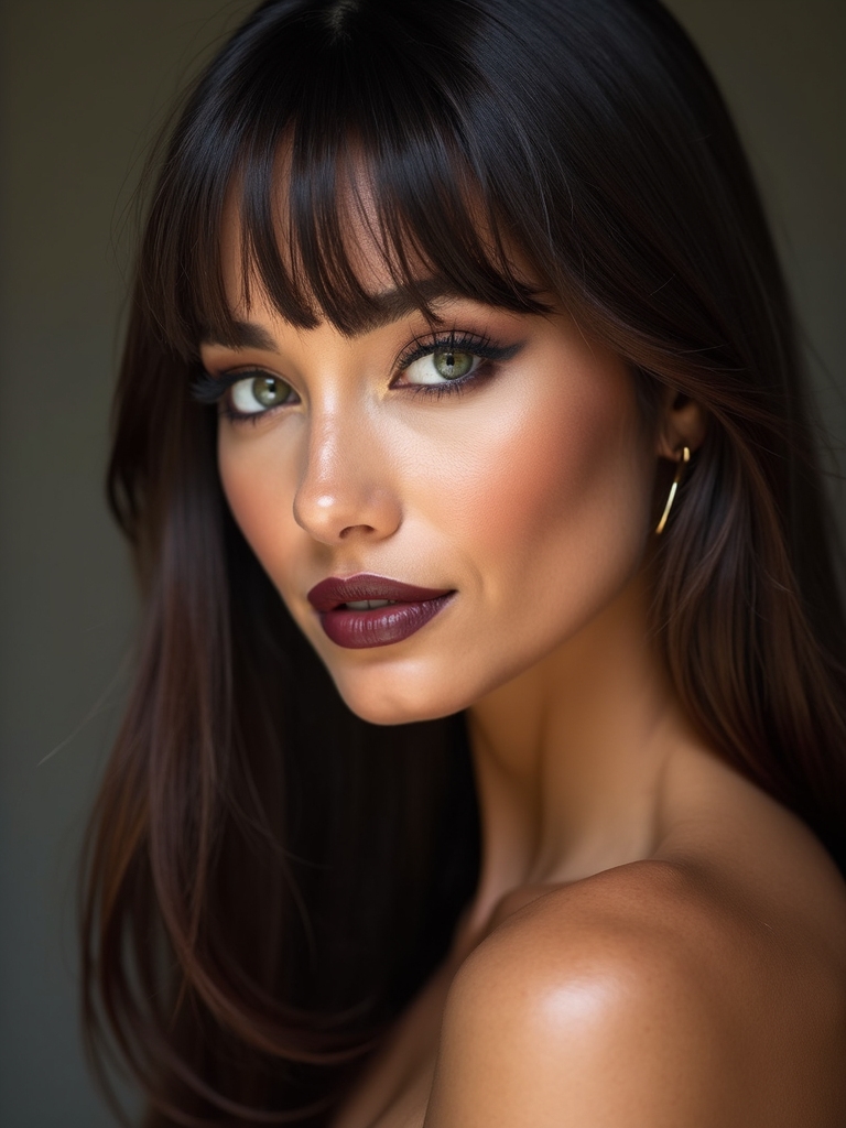 soft face framing tucked wisps