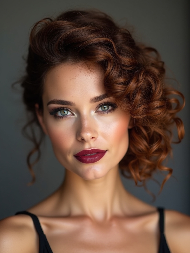 soft face framing twisted bun