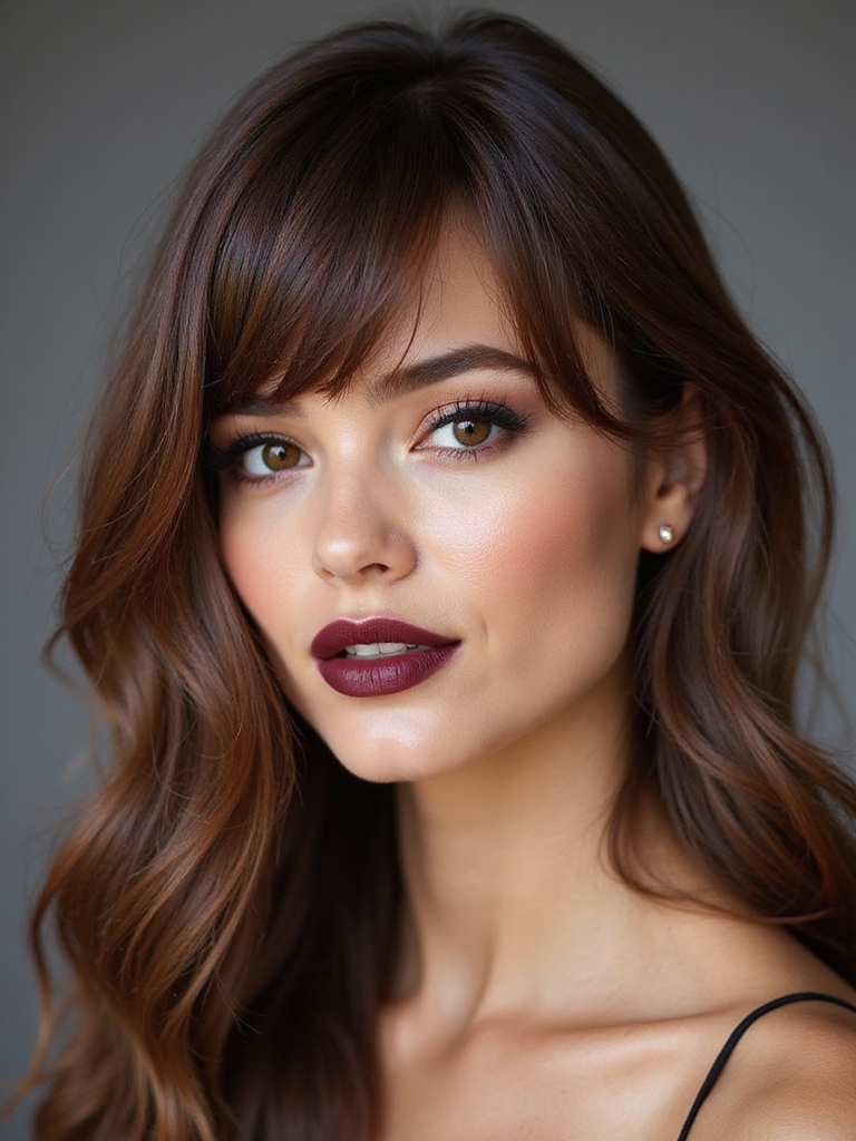 soft face framing wispy bangs