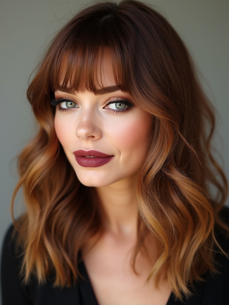 soft face framing wispy curls