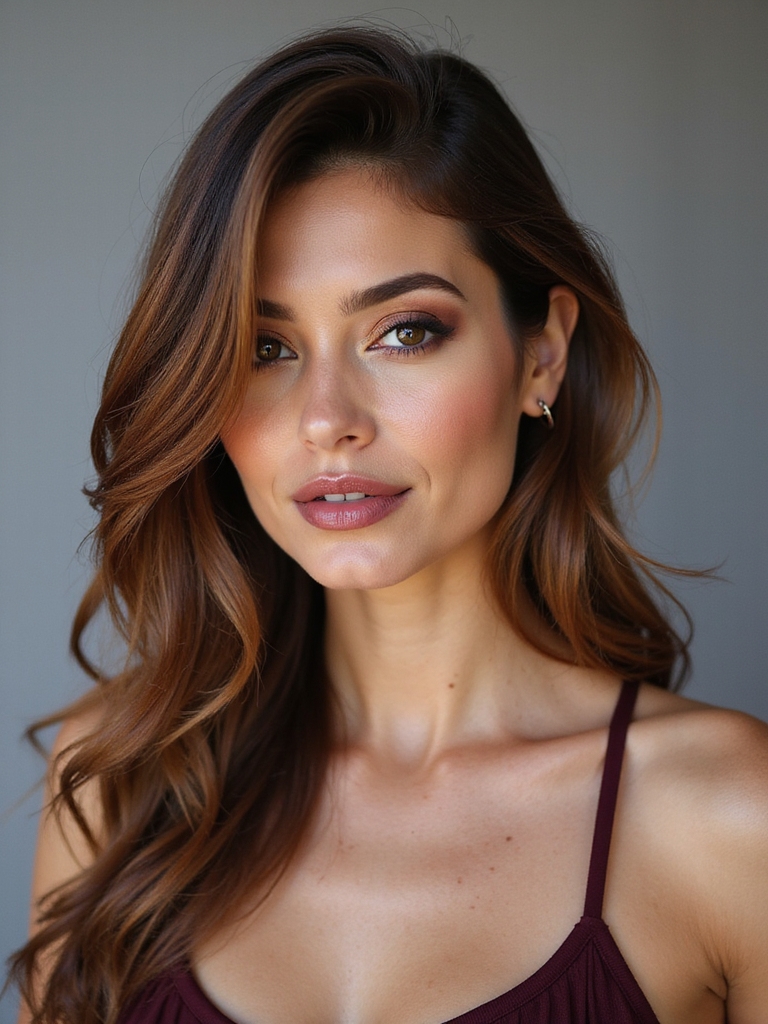 soft feathered layers side fringe