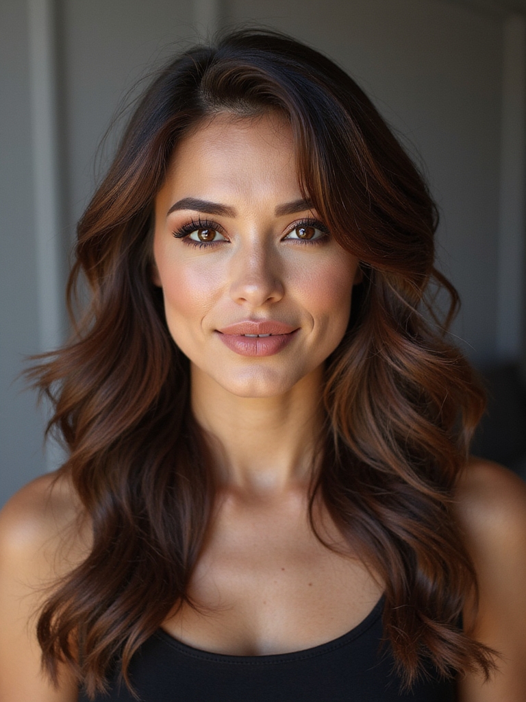 soft feathered side fringe layers