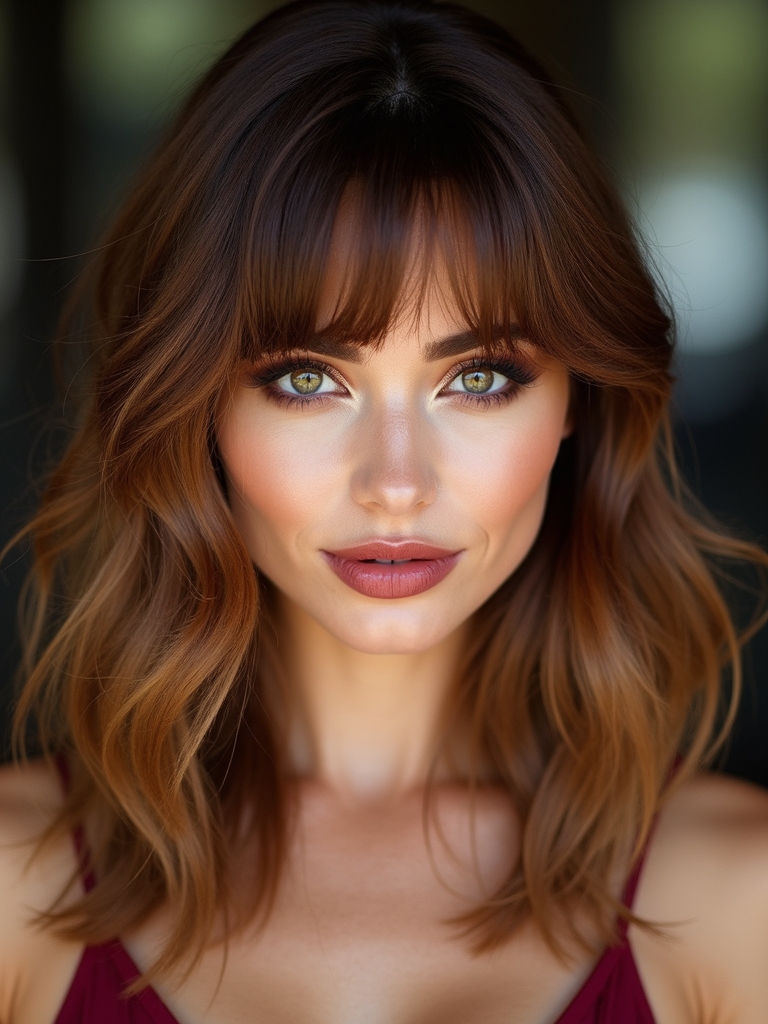 soft feathered side swept layers