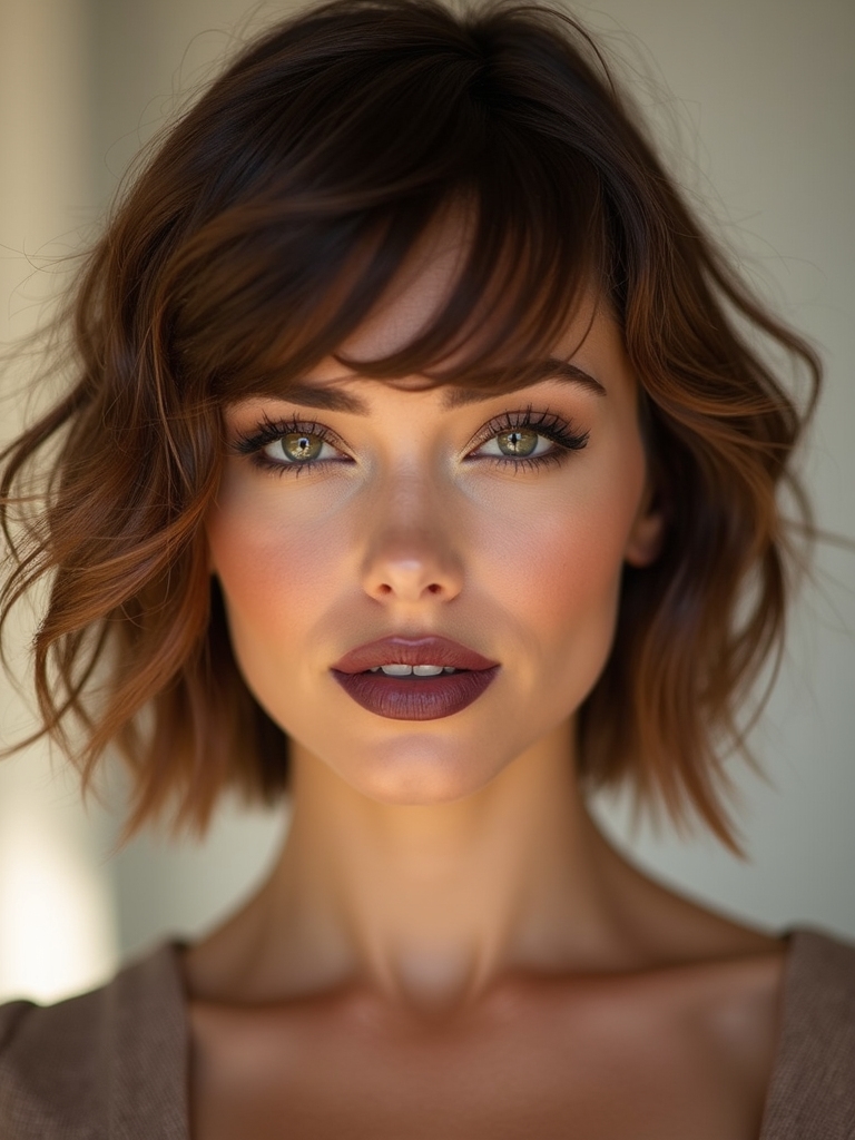 soft feathery fringe for short