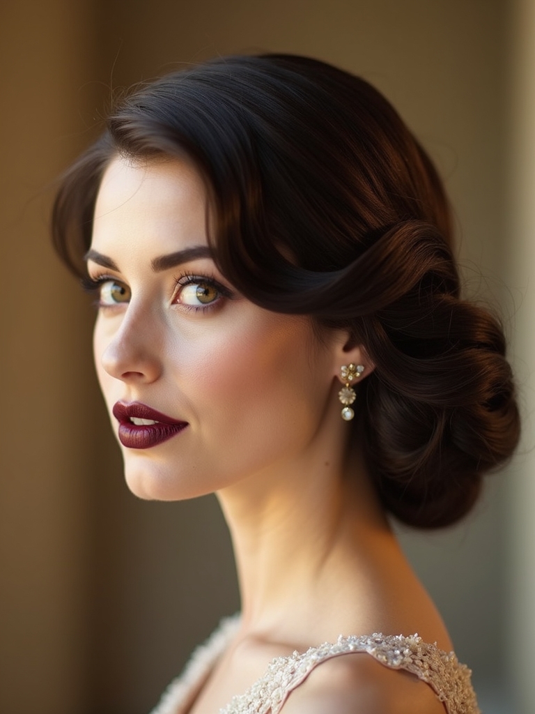 soft glossy vintage waves