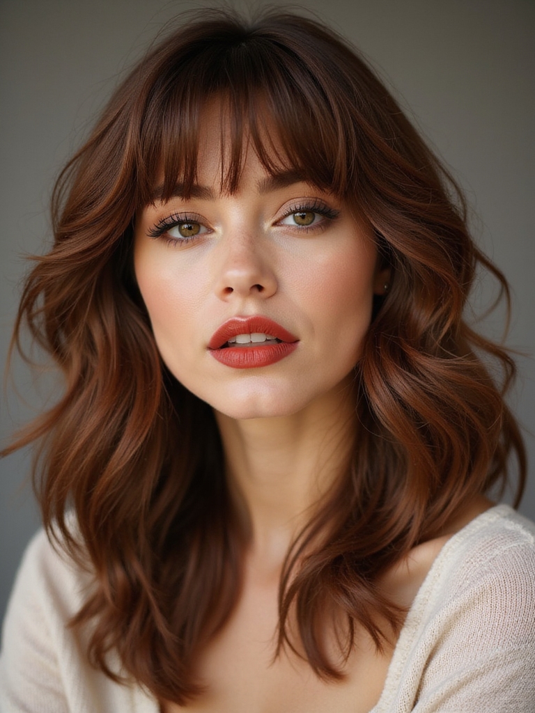 soft graduated face framing layers