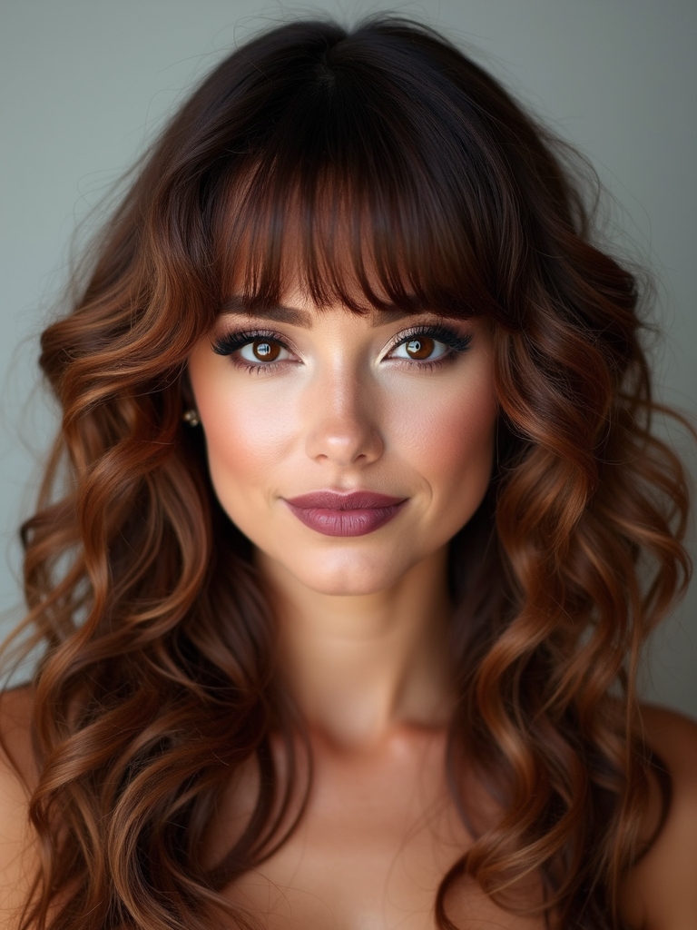 soft layered curly transition