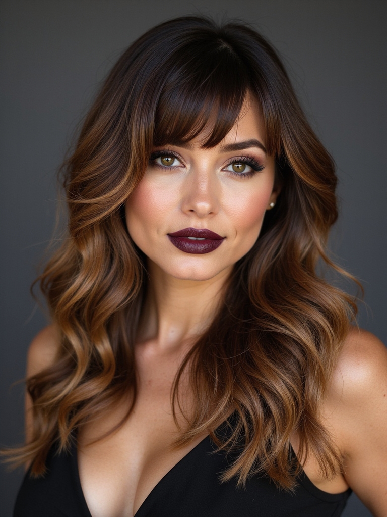 soft layered long hair