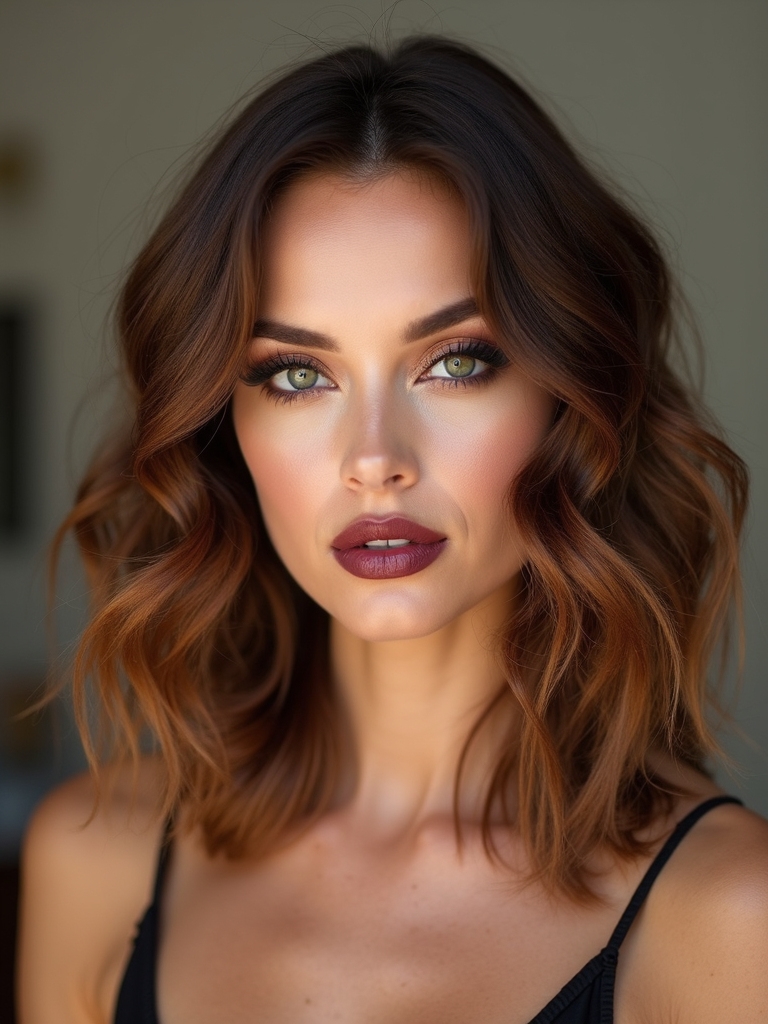 soft layered shoulder ringlets