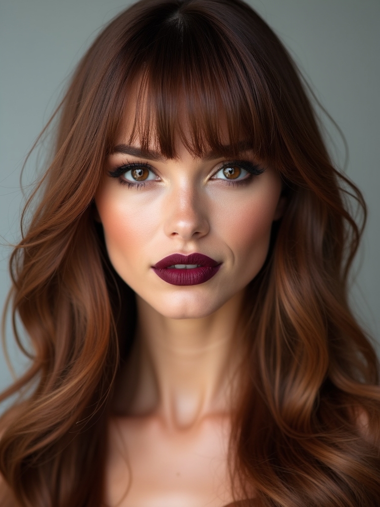 soft layered wispy bangs