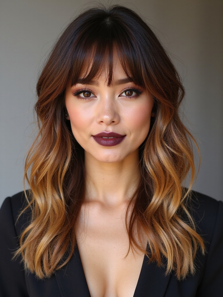 soft layered wispy bangs