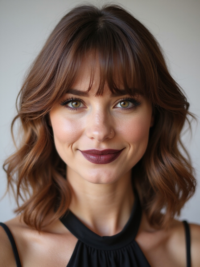 soft layers wispy sidebangs