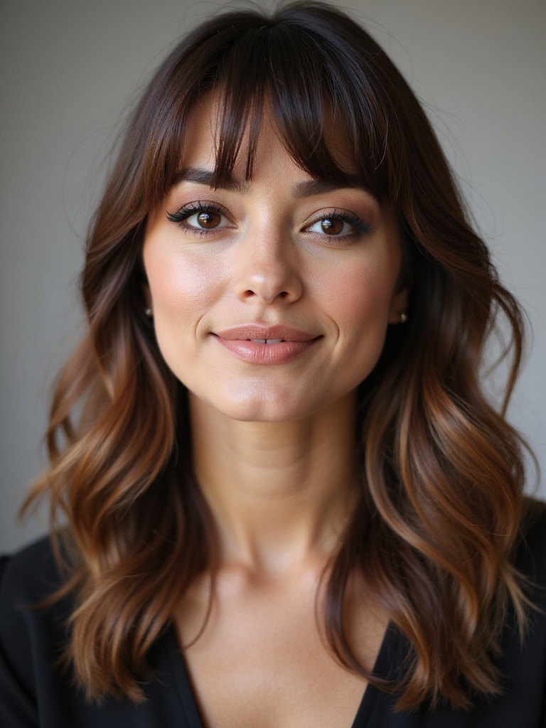 soft long side bangs