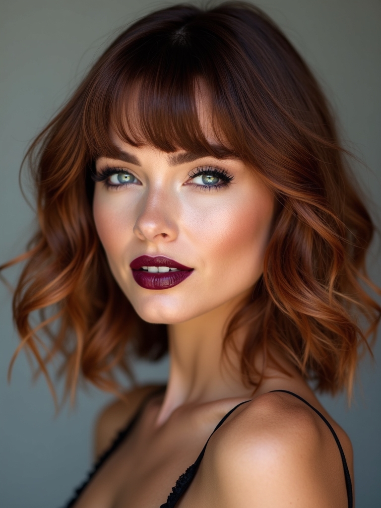 soft low maintenance curtain bangs